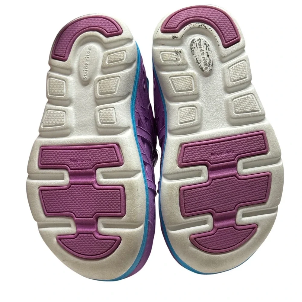 Stride Rite Made2Play Phibian Water Sneakers Purple Teal Kids Size 7